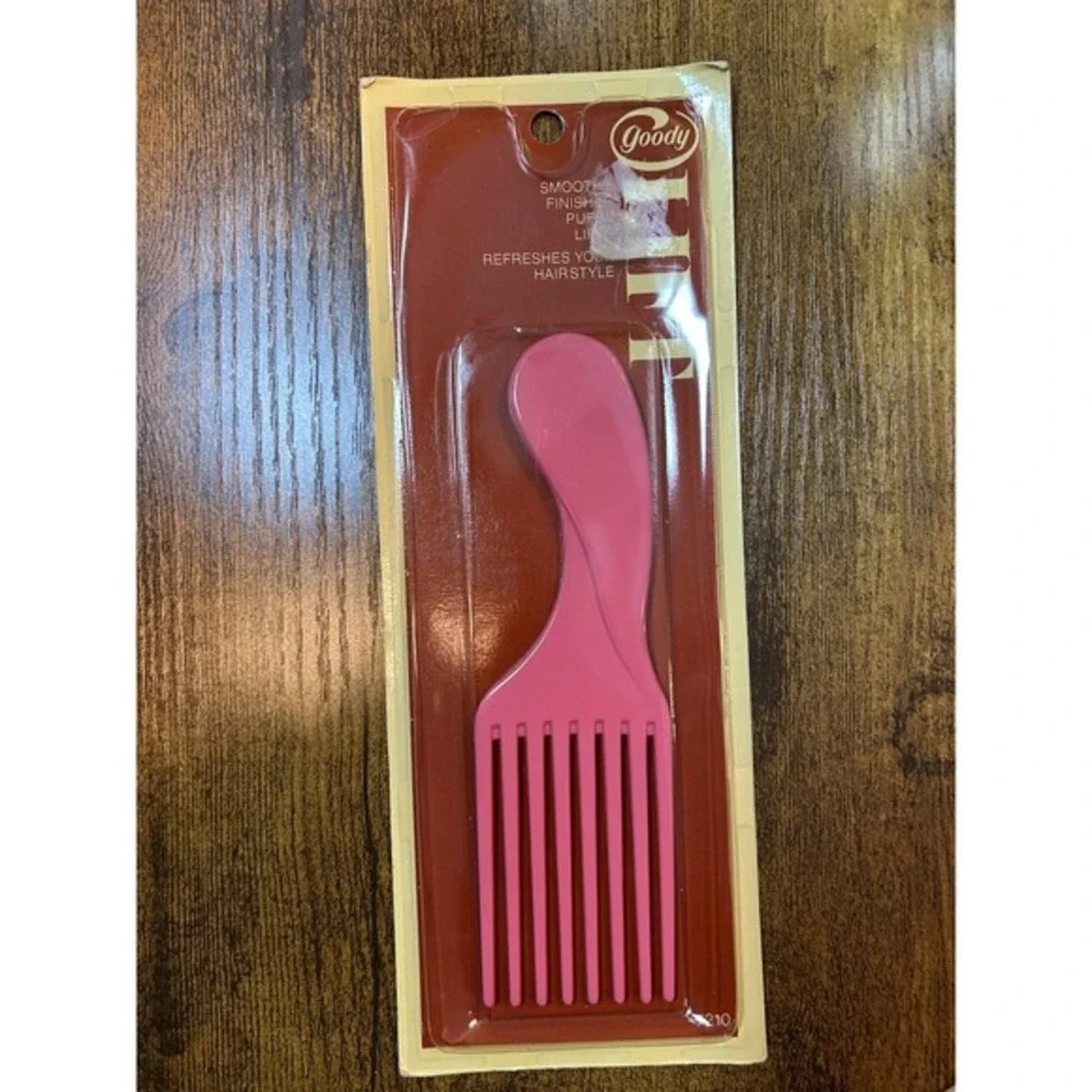 1975 Hair Lift Comb‎ Goody Pink Sealed vintage